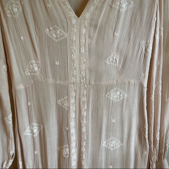 Free People Embroidered Long Sleeve Maxi Dress - Picture 7 of 7